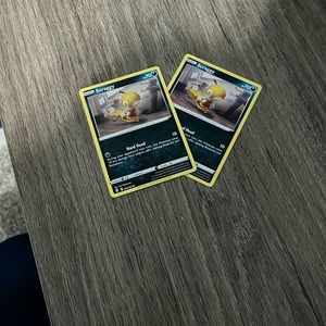 Two scraggy mint condition, Pokémon cards